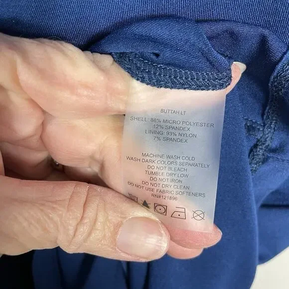 Title Nine Athletic Dress Sz S Blue Racer Back Pocket Tennis Pickleball Stretch - Picture 8 of 9